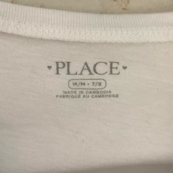 The Children’s Place Feliz Navidad Long Sleeve Graphic Tee, Girls, M 7/8 - Picture 3 of 3